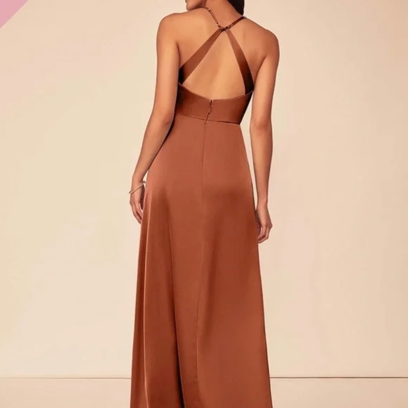 AZAZIE GEANNA CEDAR ROSE DRESS - Picture 3 of 4